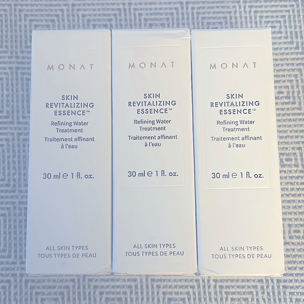 MONAT Skin Revitalizing Essence Refining Water Treatment Travel Size 3 x 1 fl oz